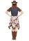 Cowgirl Rodeo Rider Adult Womens Wild West Western Halloween Costume MD-LG 10-14